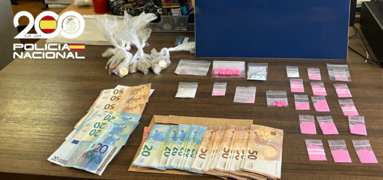 Intervención policial con drogas y dinero en Palma