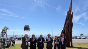 Inauguración de la escultura '9 Acute Uneven Angles' en Palma