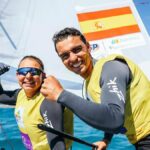 Marta Cardona y Jordi Xammar celebrando su victoria en el Trofeo Princesa Sof&iacute;a