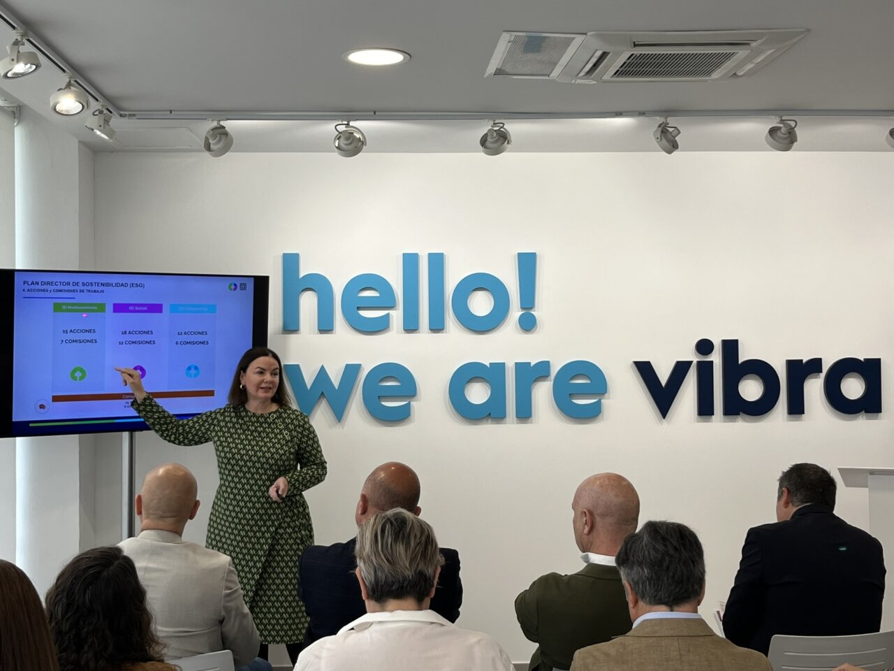 Presentaci&oacute;n del Plan de Sostenibilidad de Vibra Hotels en un evento