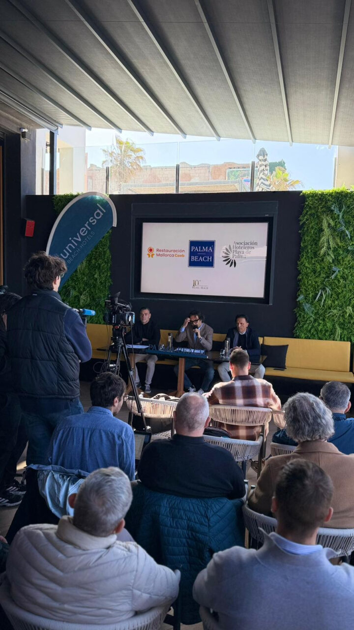 Conferencia de prensa sobre ocupaci&oacute;n hotelera en Playa de Palma