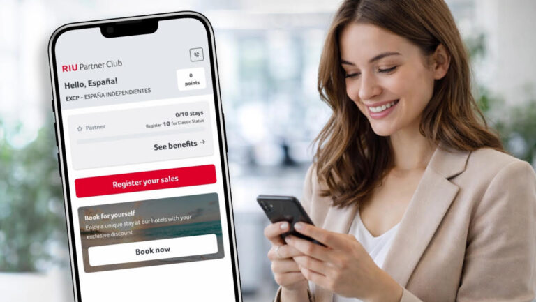 RIU lanza su nueva app para agentes de viajes miembros de RIU Partner Club