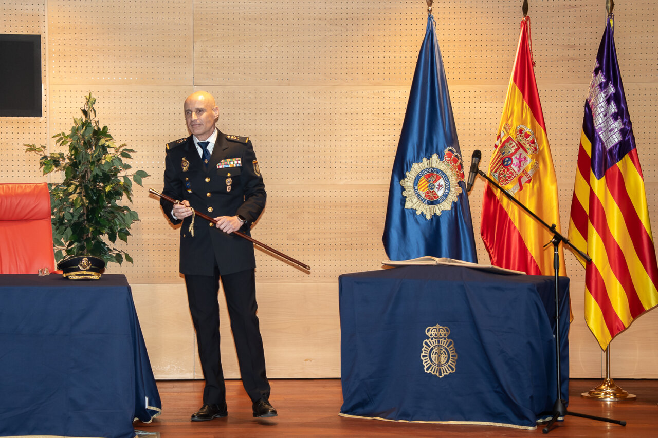 Fernando Grande-Marlaska presidiendo la toma de posesión del nuevo jefe de Policía en Baleares