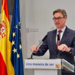 Antoni Costa dando una rueda de prensa en el Govern de les Illes Balears