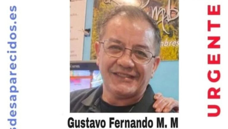 Cartel de b&uacute;squeda de Gustavo Fernando M. M. desaparecido en Son Ferrer.