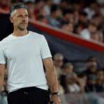 Mart&iacute;n Demichelis dirigiendo al RCD Mallorca en un partido reciente