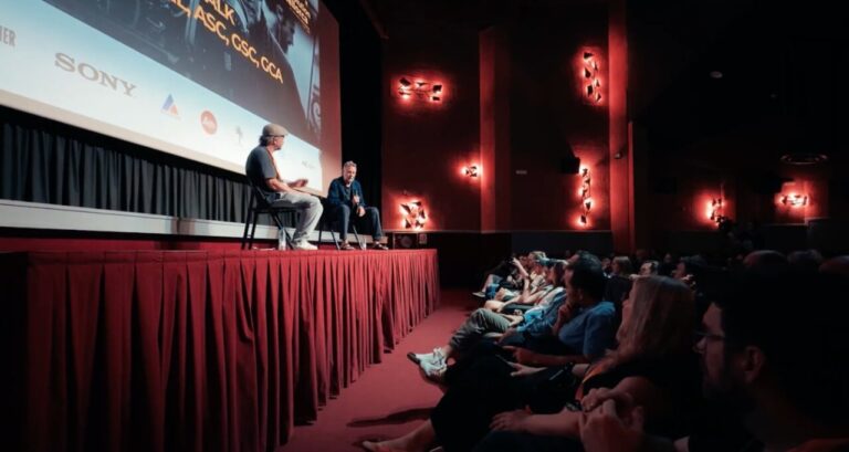Charla en el Evolution Mallorca International Film Festival con cineastas y público.