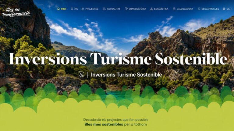 Vista de un paisaje natural en las Illes Balears con un enfoque en sostenibilidad