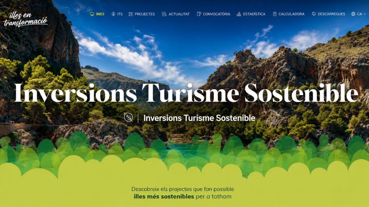 Vista de un paisaje natural en las Illes Balears con un enfoque en sostenibilidad