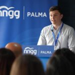 Jaime Rebollo hablando en el congreso de NNGG en Palma