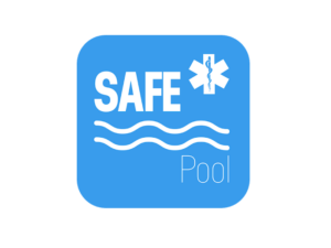 Logo de SafePool, soluci&oacute;n digital para seguridad en piscinas.
