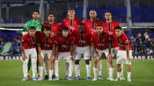 Once inicial del RCD Mallorca en partido contra Getafe en 2026