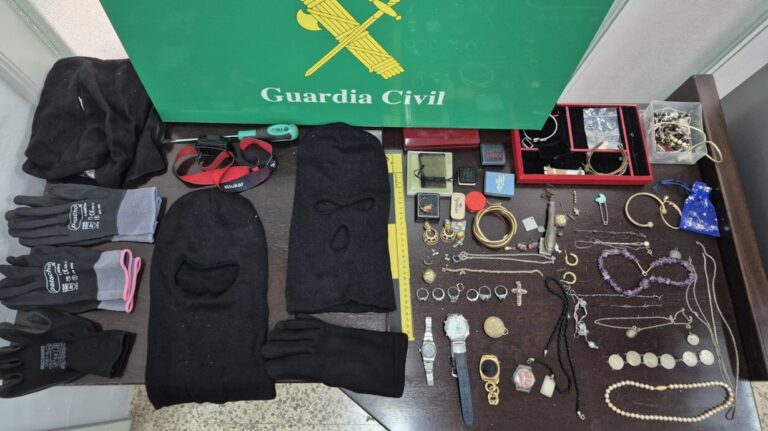 Objetos robados y herramientas de un grupo delictivo en Mallorca