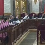 Vista del tribunal durante el juicio a José Luis Ábalos con varios asistentes
