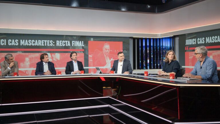Panel de discusi&oacute;n en el programa Torn de Paraula sobre el juicio Cas Mascaretes