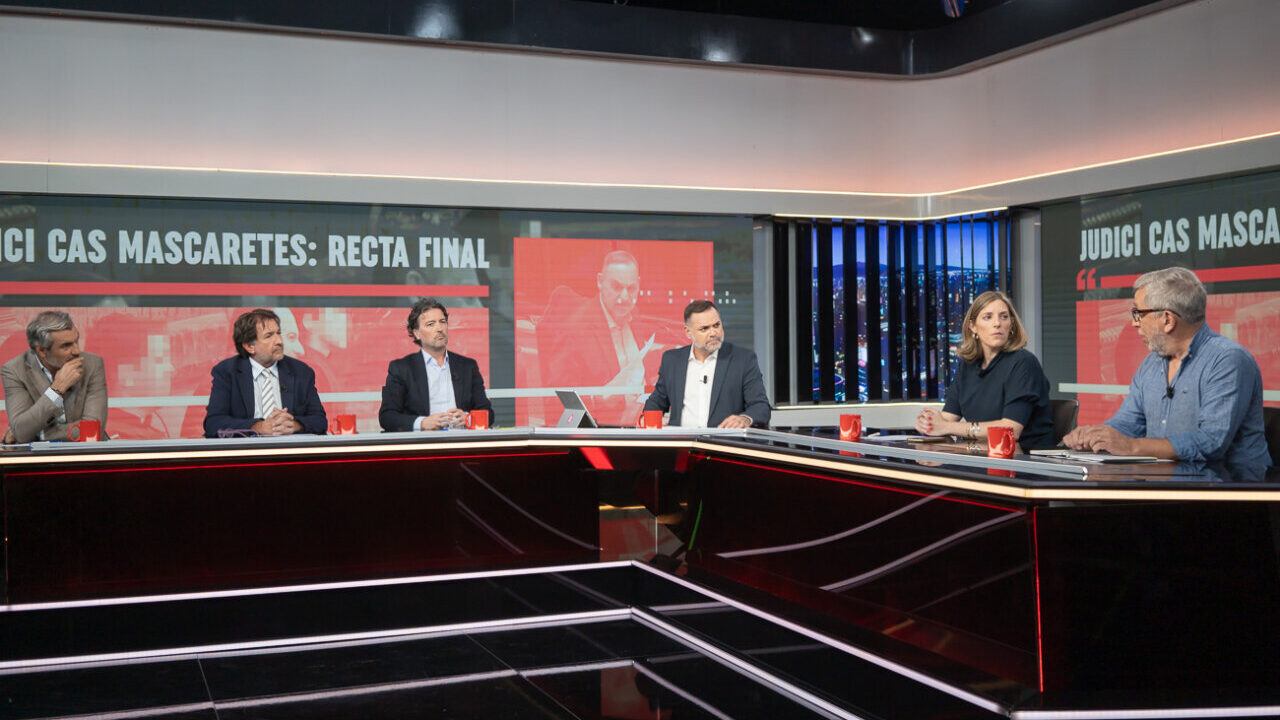 Panel de discusi&oacute;n en el programa Torn de Paraula sobre el juicio Cas Mascaretes