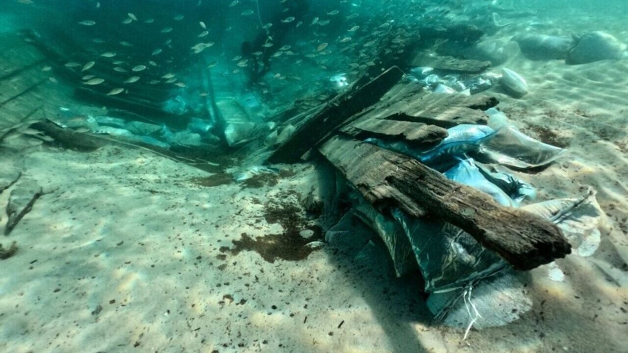 Yacimiento submarino de Ses Fontanelles con restos de un pecio romano