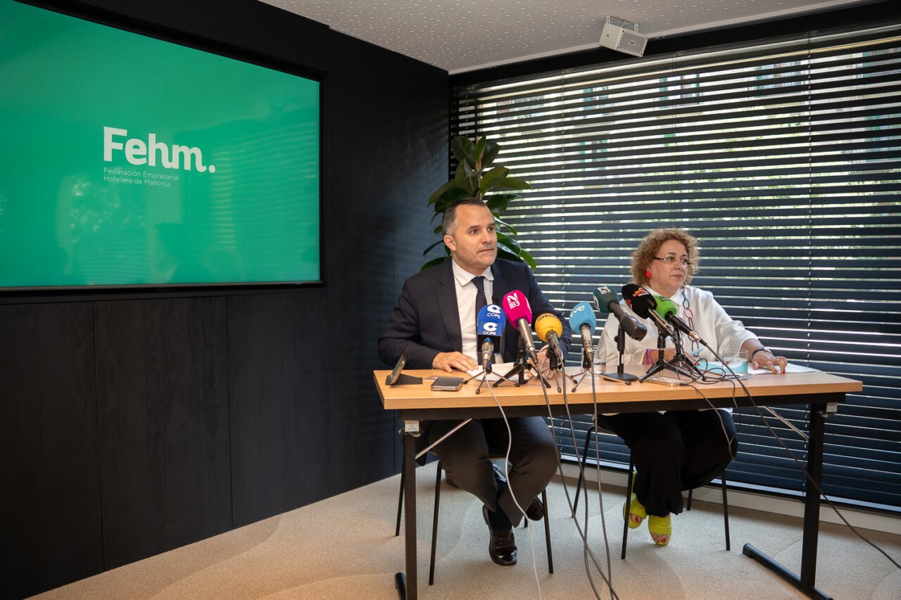 Rueda de prensa de la Federación Empresarial Hotelera de Mallorca