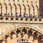 Músicos del Joch de Ministrils en la Catedral de Mallorca durante el Corpus Christi