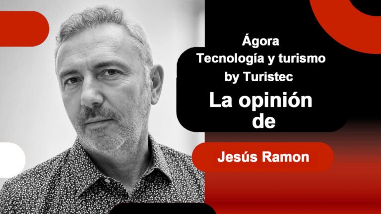 Retrato de Jes&uacute;s Ram&oacute;n discutiendo tecnolog&iacute;a y turismo.