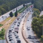 La avería de un coche provoca un monumental atasco en la autopista de Andrtatx