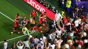 Jugadores de Austria celebrando un gol en el Mundial 2026