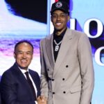 Baba Miller siendo seleccionado por Los Angeles Clippers en el Draft de la NBA
