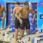 Nadadores en la competici&oacute;n de nataci&oacute;n en Mallorca