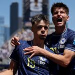 Jugadores de Bosnia celebrando un gol en el Mundial 2026