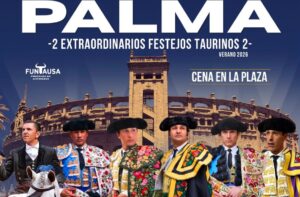 Cartel de festejos taurinos en Palma con toreros destacados