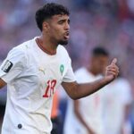 Chadi Riad en acci&oacute;n durante el Mundial 2026 con Marruecos
