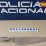Cuchillo intervenido en un intento de atraco en Palma de Mallorca