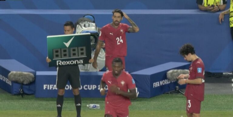 Sam&uacute; Costa debutando en el Mundial 2026 con Portugal