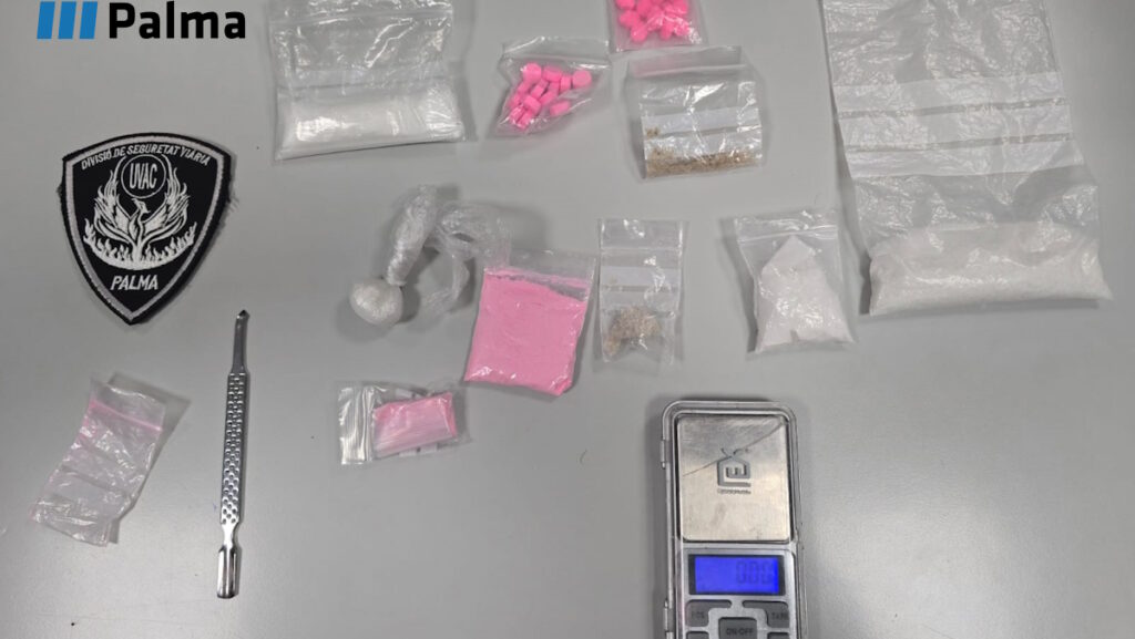 Incautaci&oacute;n de drogas y b&aacute;scula por la Polic&iacute;a Local de Palma