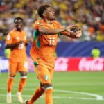 Jugador de Costa de Marfil celebrando un gol en el Mundial 2026