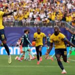 Jugadores de Ecuador celebrando un gol en el Mundial 2026