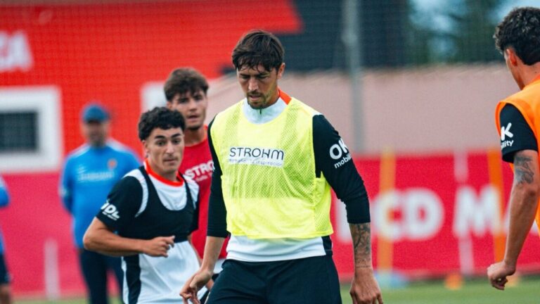 Jugadores del RCD Mallorca entrenando en la pretemporada