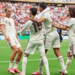 Jugadores de la selecci&oacute;n espa&ntilde;ola celebrando un gol en el Mundial 2026