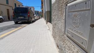 Contador de agua digital en la calle de Felanitx