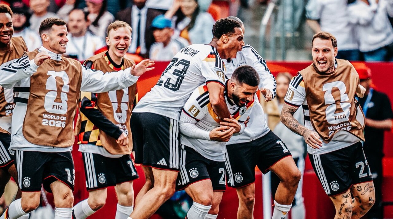 Jugadores de Alemania celebrando un gol en el Mundial 2026