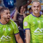 Jugadores del Palma Futsal celebrando un gol en un partido emocionante