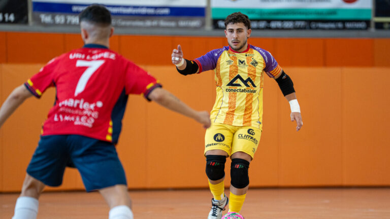 Jugador del Illes Balears Palma Futsal en acción durante un partido