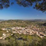 Vista panorámica del pueblo de Mancor de la Vall en Mallorca
