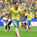 Gabriel Martinelli celebra un gol durante el partido Brasil vs Jap&oacute;n en el Mundial 2026