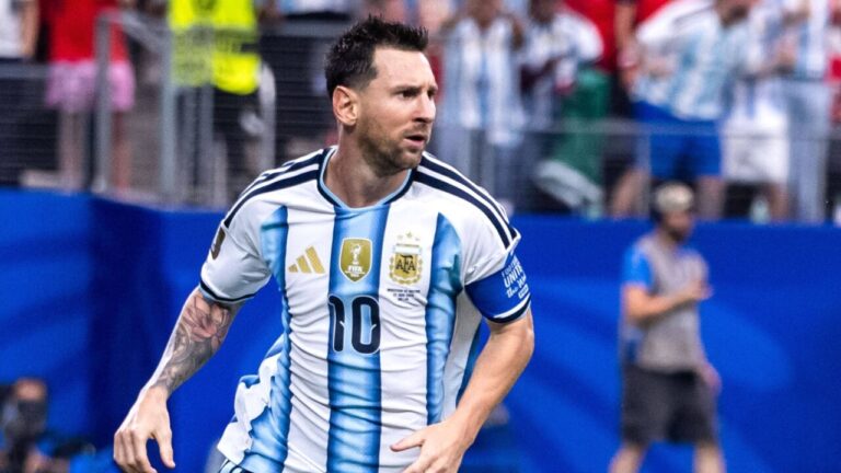 Lionel Messi celebra un gol durante el Mundial 2026