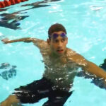 Nadador en la piscina durante el Campeonato de Espa&ntilde;a de nataci&oacute;n