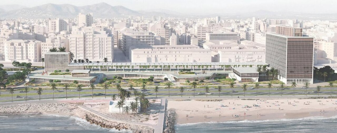 Vista aérea de un nuevo proyecto arquitectónico en Mallorca