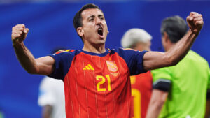 Mikel Oyarzabal celebra un gol en el Mundial 2026 con la selecci&oacute;n espa&ntilde;ola
