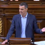 Pedro Sánchez hablando en el Congreso sobre casos de corrupción