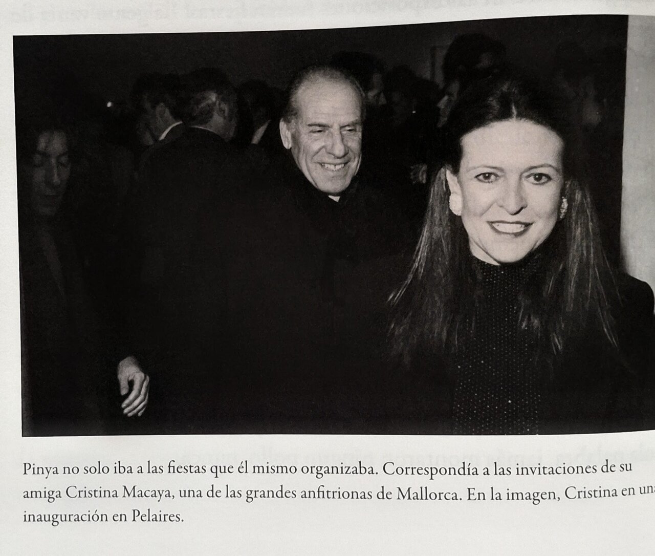 Pep Pinya y Cristina Macaya en una inauguración en Pelaires